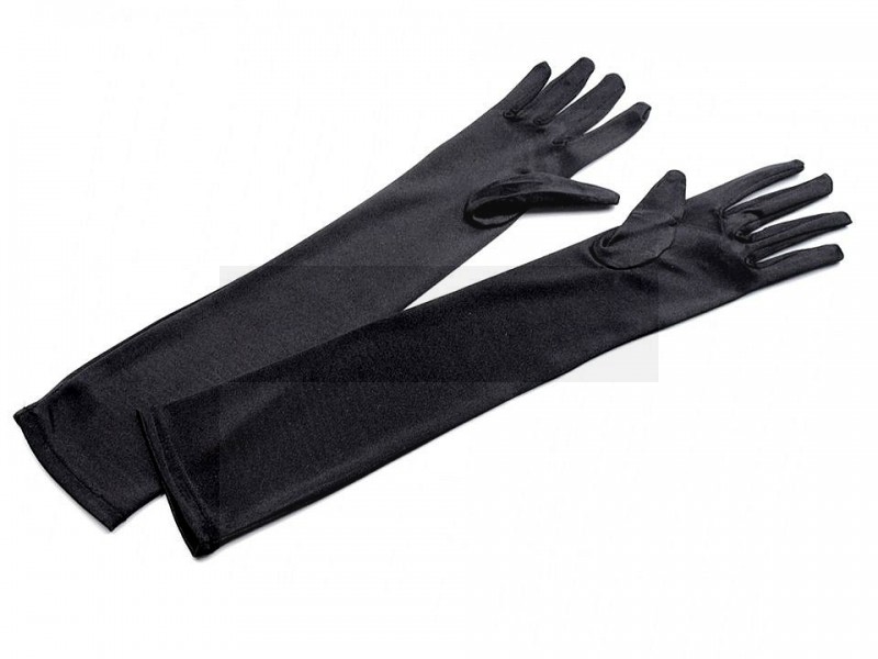   Hosszú alkalmi szaténkesztyű - 43cm Női kiegészítők