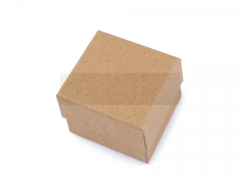 Ékszeres doboz természetes 5x5 cm - 2 db