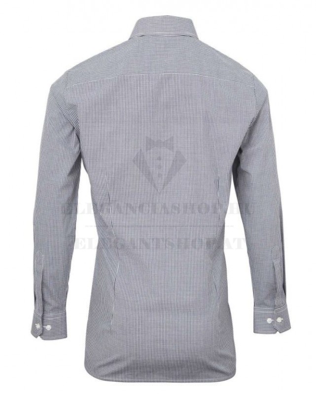 GINGHAM 100% pamut comfort fit h.u férfi ing Fehér-kék kockás Normál fazon