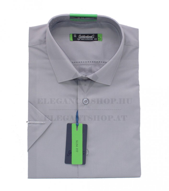 Goldenland slim rövidujjú ing - Szürke Slim, Smart fazon Goldenland slim rövidujjú ing - Szürke Slim, Smart fazon