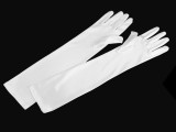   Hosszú alkalmi szaténkesztyű - 43cm Női kiegészítők