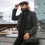                                      Newsmen unisex kötött sál - Fekete Férfi kesztyű, sál