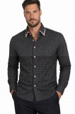             NM h.u slim ing - Fekete-drapp betétes Slim, Smart fazon