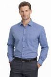                              NM h.u normál fit elasztikus ing - Kék mintás Mintás ing