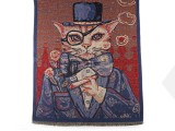              Kendő rojtos kasmir cica - 65x190 cm Női divatkendő és sál